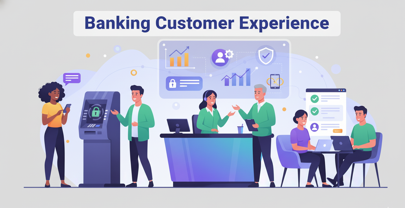 customers using digital and branch banking services